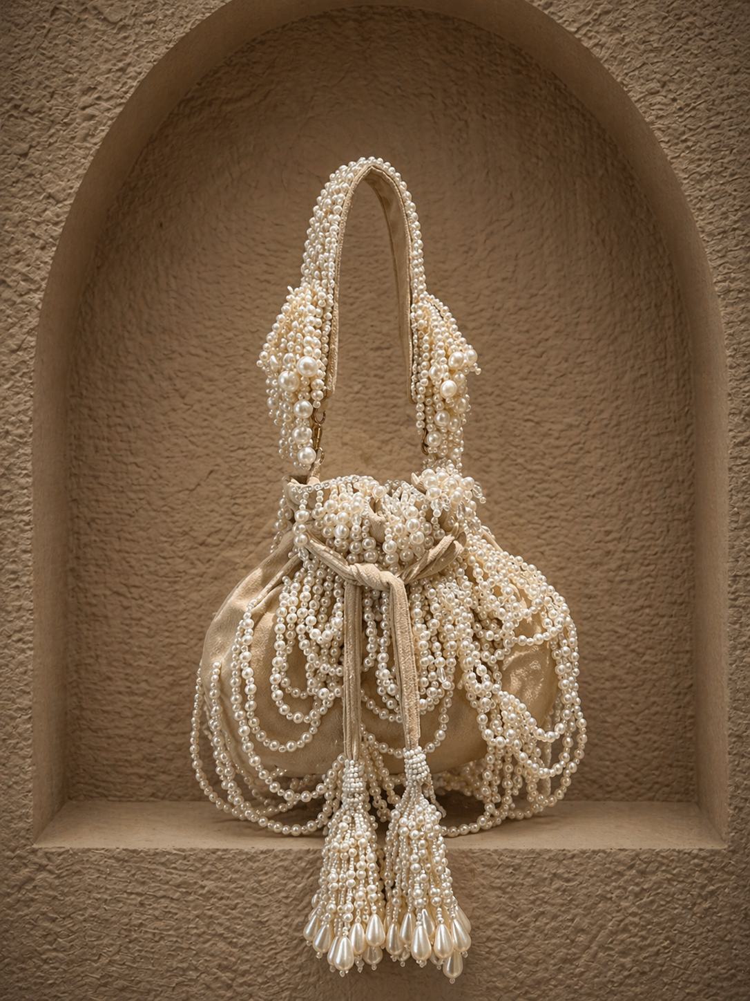 Ivory Droplet Bag